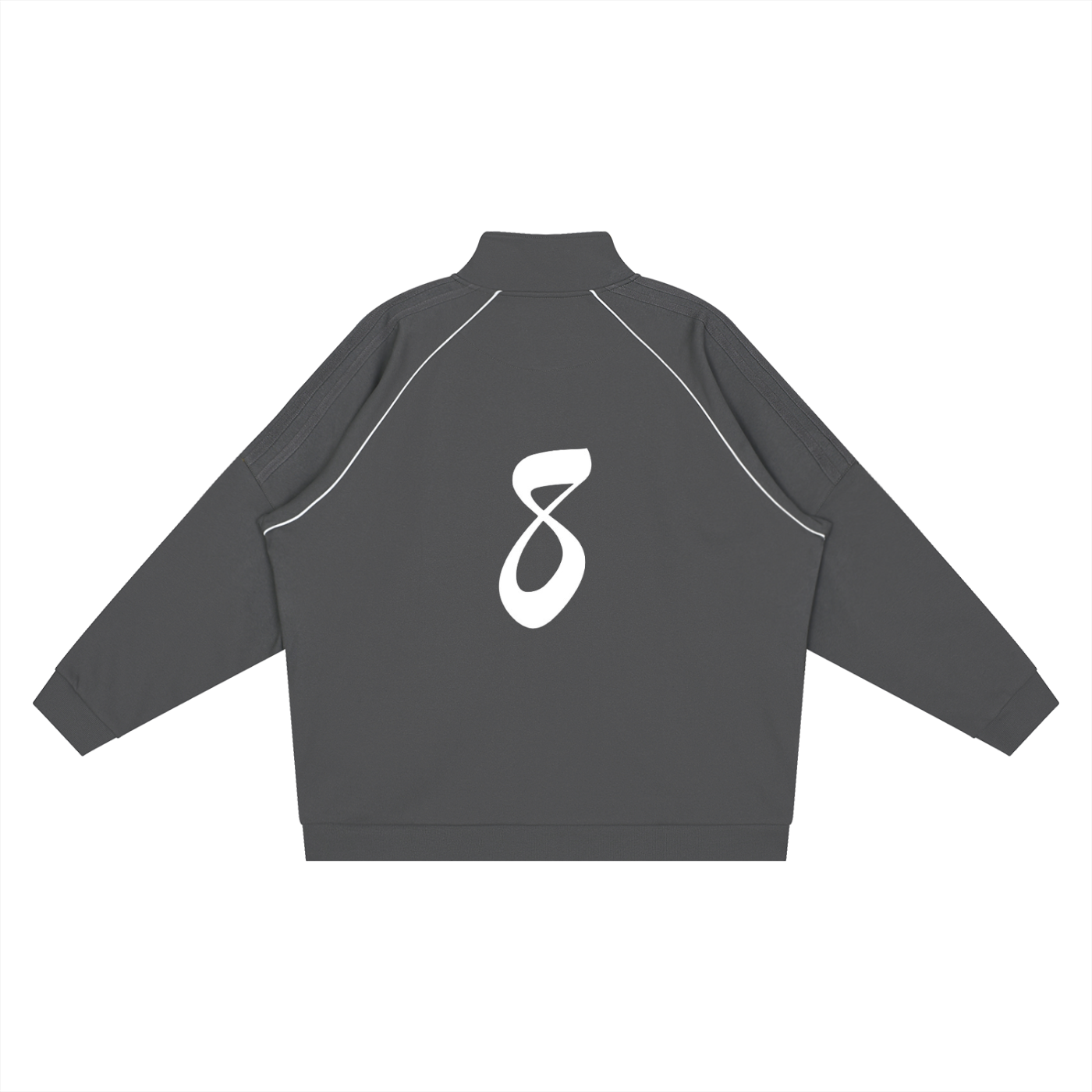 Reflection Striped Raglan Sleeve Jacket