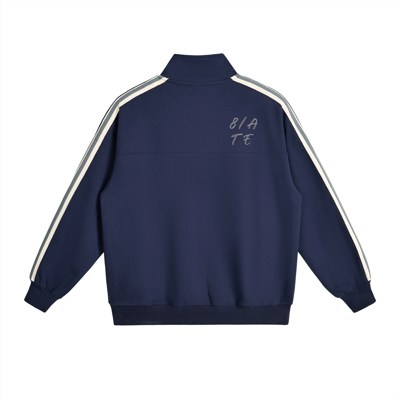 Contrast Side-Stripe Stand Collar Jacket